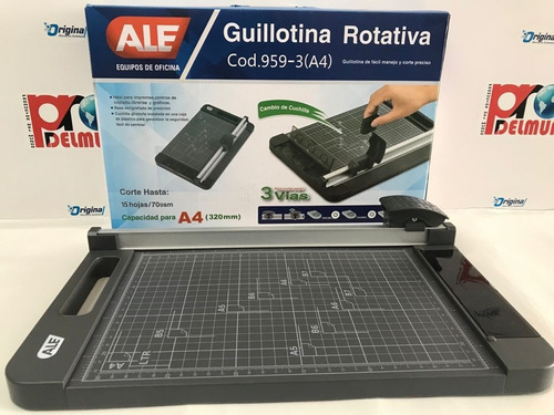 Imagen 2 de 2 de Guillotina Rotativa A4 Jielisi 3 Tipos De Corte