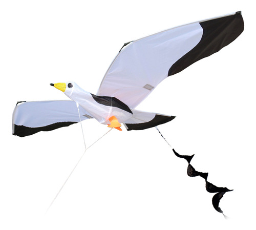 3d Seagull Kite Fun Enorme Envergadura Gigante Fácil De