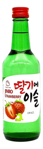 Soju Coreano Morango Jinro Com 12,8% Alcool
