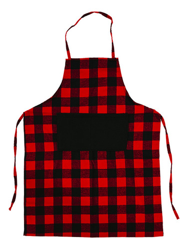 Plaid Apron New Year Dinner Party Ornament Home Kitchen Cook
