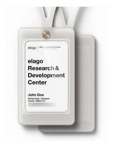 Identificador De Tarjetas En Silicona Elago Id2 Blanco