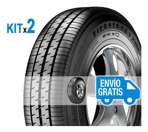 Imagen 3 de 9 de Combo 2u Neumático 185/60 R14 82t F-700 Firestone Envio 0$