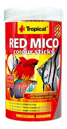 Ração Tropical Red Mico 80g Estimula Coloração