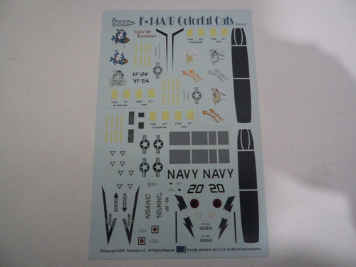 Decal F-14 Tomcat Twobobs Escala 1/48 (Usado)