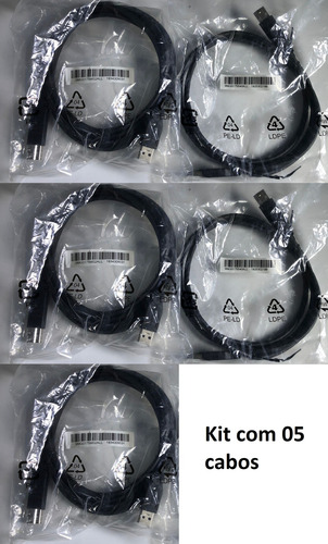 05 Cabo Usb 3.0 A/b P/ Impressora Hd Externo Web Cam