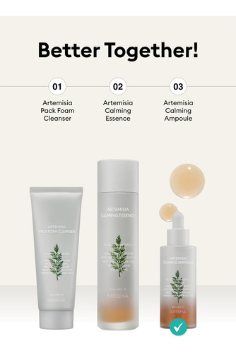 Sérum Facial Missha Artemisia Calming Ampolla 50 Ml Para Sen