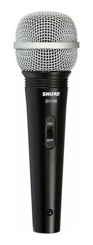 Microfone Shure Sv-100 Dinâmico Cardioide 2 Anos Garantia