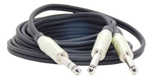 Cable Plug  Trs A  Plug Do Ts  Sin Ruido Amphenol 1mts