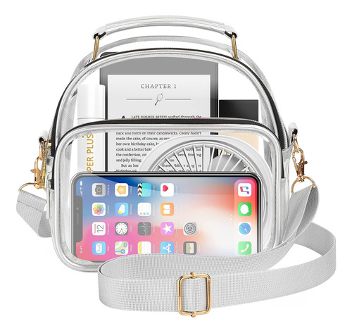 Moko Clear Bag Stadium Aprobado Para Mujeres, Bolsa Crossbod