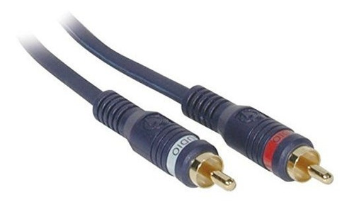 C2g Cable De Audio Estereo Rca De Velocidad, Azul (100