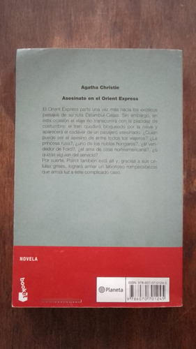 Asesinato En El Orient Express Agatha Christie Planeta (Usado)