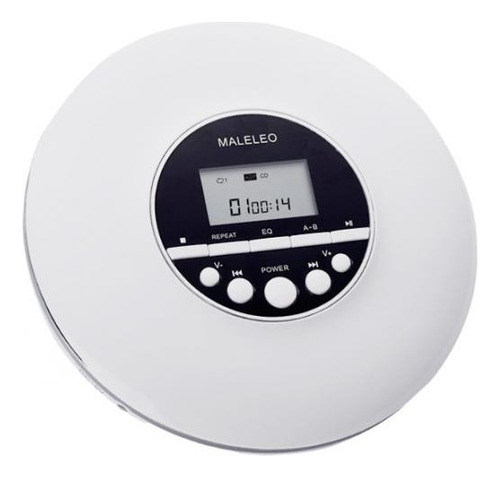 Leitor De Cd Portátil Multifuncional Leve Branco