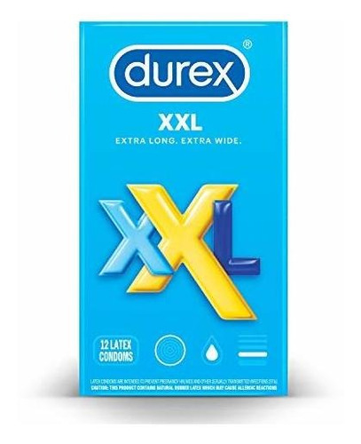 Condones Condón Durex Xxl 12 Ct (paquete De 3)