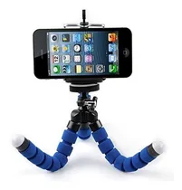 Comprar Mini Tripode Araña Pulpo Flexible Para Celulares Azul