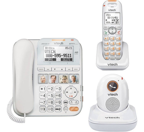 Teléfono Fijo/ Inalámbricos Vtech Sn6197 Con Portatil (Reacondicionado)