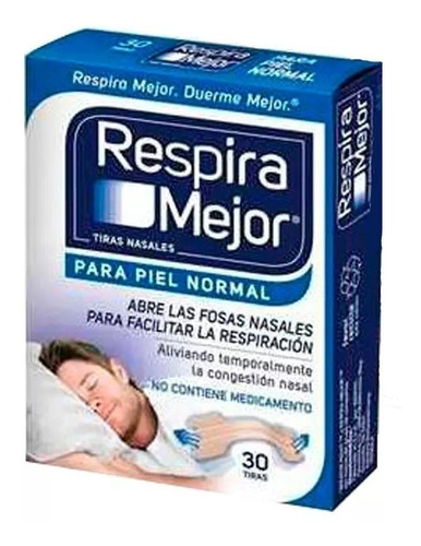 Tiras Nasales Respira Mejor Piel Normal X30 Tiras