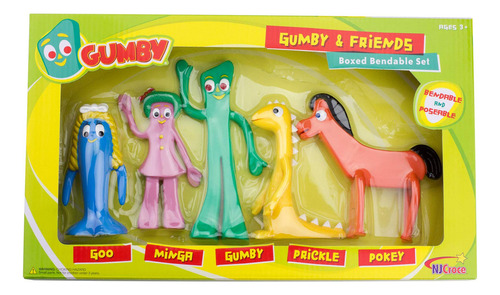 Set De Muñecos En Caja De Gumby Y Sus Amigos De Nj Croce