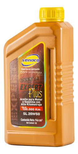 Aceite Motor Mineral Venoco 20w50 Api Sl Expert Plus Origina