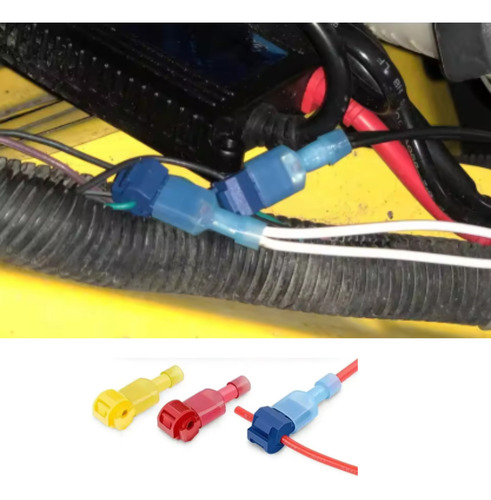 Kit 120 Conector Terminal Crimpagem Fios T-tap Prova D´agua