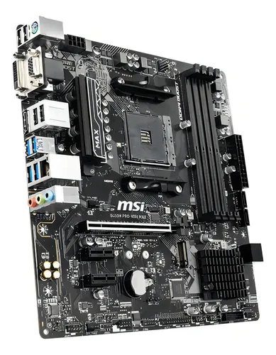 マザーボード MSI B450M PRO-VDH MAX + Ryzen 5 5600X Placa-Mãe MSI B450M PRO-VDH MAX AMD B450 para Processadores AM4 e