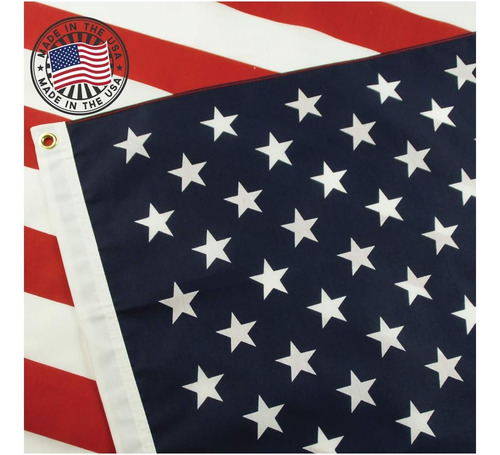 Bandera Estadounidense De Grace Alley 3x5, Fabricada En Los 