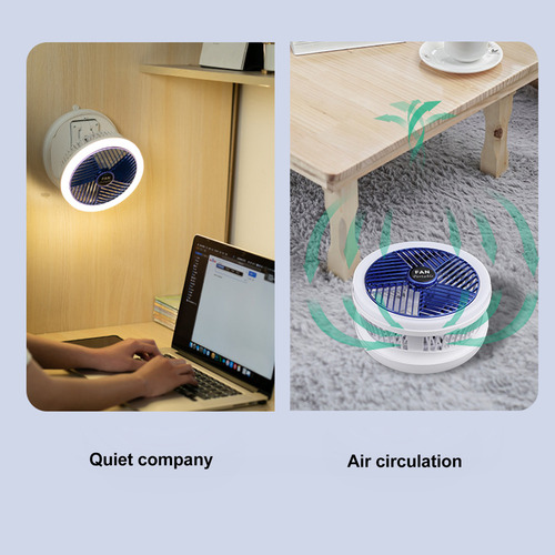 Ventilador Eléctrico Portátil: Multifunción, Carga 4, Tipo C
