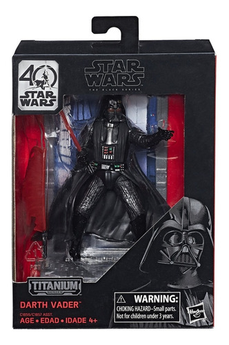 Darth Vader Titanium Black Series Aniversario 40