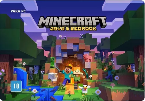 Minecraft Java Edition & Bedrock Edition Pc - Escorrega o Preço