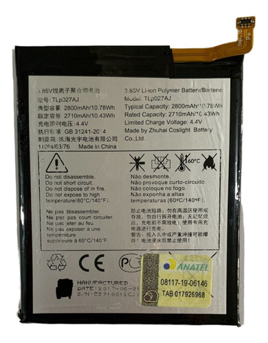 Flex Carga Bateria Alcatel A5 Max Led 5085n Tlp027aj Origina