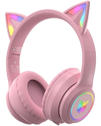 Auriculares Bluetooth Cat Ear Para Niños Y Adultos, 55 Horas