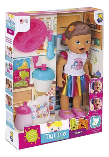 My Little Muñeca Set Comiditas Con Mixer Divertoys