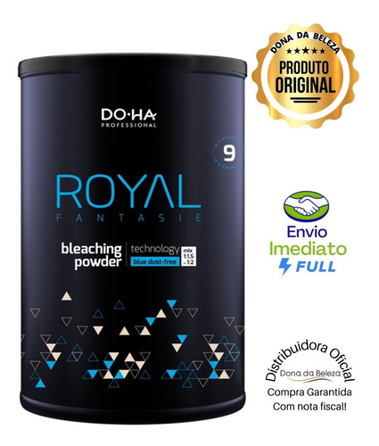 Imagem 1 de 1 de Pó Descolorante Royal Azul 500gr 09 Tons Doha