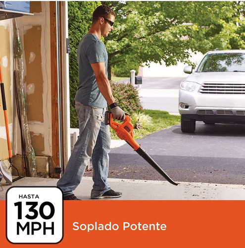 Imagen 5 de 11 de Sopladora Inalámbrica 20v Max Black+decker Lsw221-b3