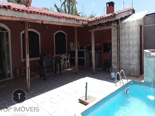 Imagem 3 de 30 de Linda Casa Com 3 Dormitórios No Centro De Itanhaém, Com Piscina E Churrasqueira A Menos De 300 Metros Da Praia. - Ca00833 - 70630852