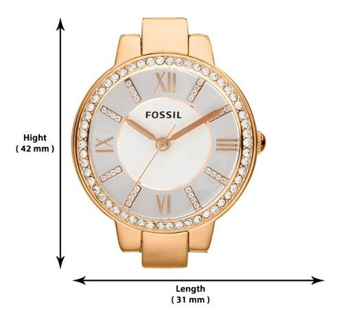 Imagen 6 de 9 de Reloj Dama Fossil Es3284 Color Oro Rosado De Acero