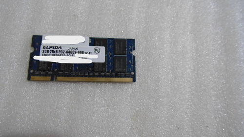 Memória Para Notebook Hp Dm3-1035dx Elpida 2gb Ddr2 800mhz (Usado)