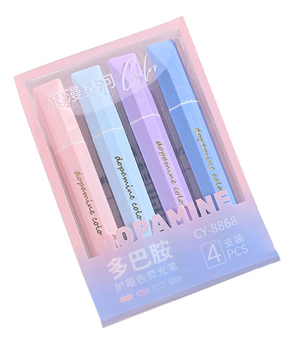 Rotulador De Color, Estilo Resaltador De Colores, 4 Colores