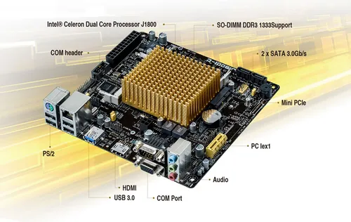 Mother Y Micro Asus J1800i-c Dual-core P/sodimm Ddr3 L 1.35v (Usado)