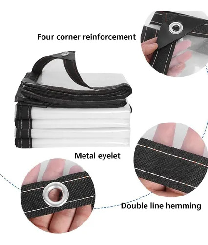 3×3m Lonas Transparentes Resistentes Impermeables