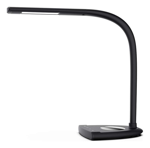 Leukopia Lampara Mesa Lectura Led Negra Ajuste Brillo 5