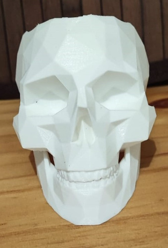 Calavera Poligonal Portalápices / Decorativa 3d