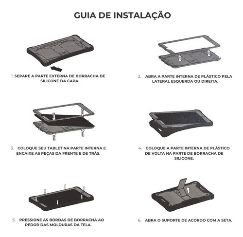 Capa Case Antishock Para Tablet iPad 5 - 6 - Air - Air 2 9.7