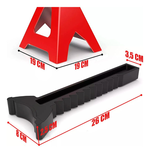Pack 2 Caballete Banquillo 3 Toneladas Moto Auto Camioneta
