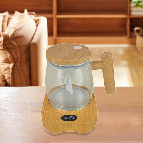Taza De Batidora Eléctrica Automática De Taza De Madera