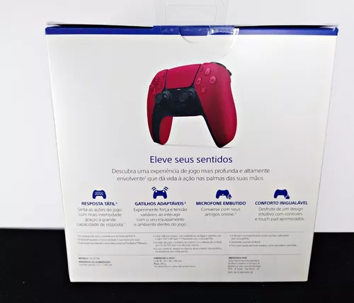 Controle sem fio DualSense PS5 Sony Cosmic Red CFI-ZCT1W em