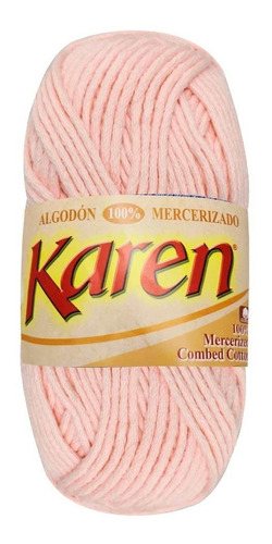 Hilaza Karen, 100% Algodón, Madeja De 100g Con 80m Color Rosa Bebe