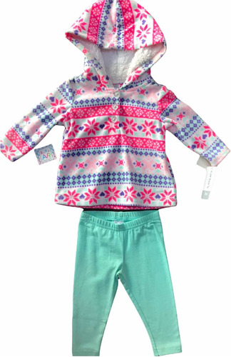 Conjunto Carters Para Niña 2 Pzas Pantalon Y Blusa Calientit