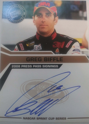 Greg Biffle Signed Racing Card #146
