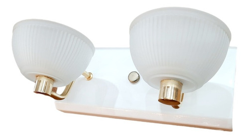 Aplique De Pared Blanco 2 Luces Bipin Led G.4