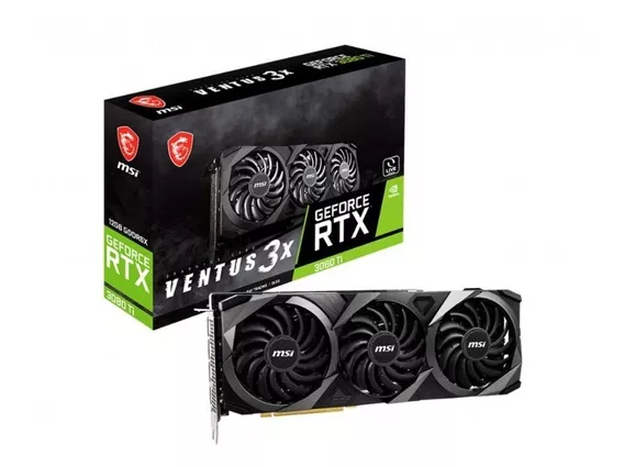 Placa De Video Geforce Rtx 3080 Ti 12gb Msi Ventus 3x 1